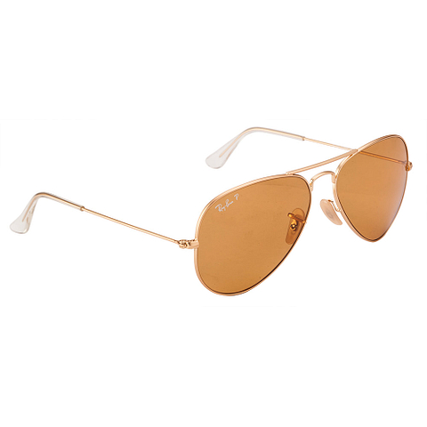 Ray-Ban Gold Full Rim Aviator left side