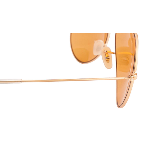 Ray-Ban Gold Full Rim Aviator left side