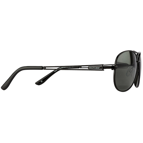 Vintage Black Full Rim Aviator right side Vintage Black Full Rim Aviator right side