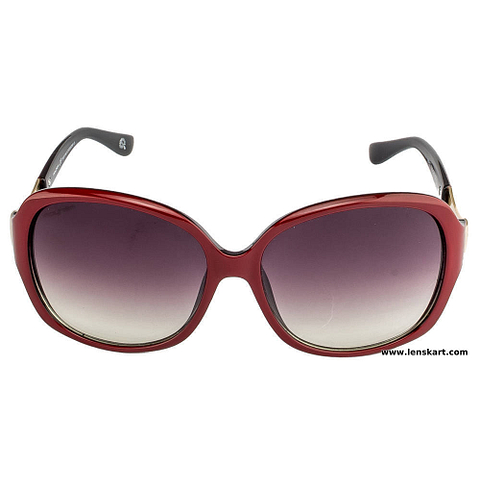 BRANDED Red Full Rim Round right side