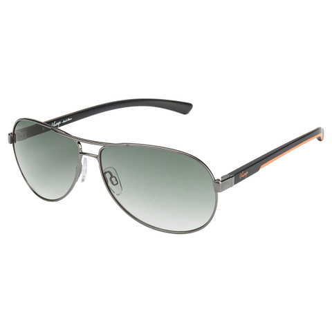 Vintage Mid Gunmetal Full Rim Aviator right side