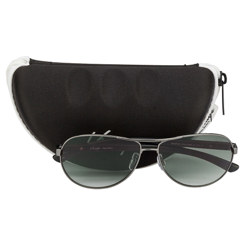 Vintage Mid Gunmetal Full Rim Aviator left side