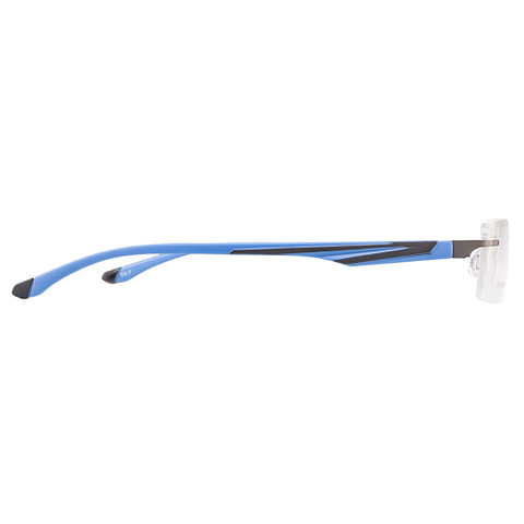 Tommy Style Black Blue Rimless Rectangle right side Tommy Style Black Blue Rimless Rectangle right side