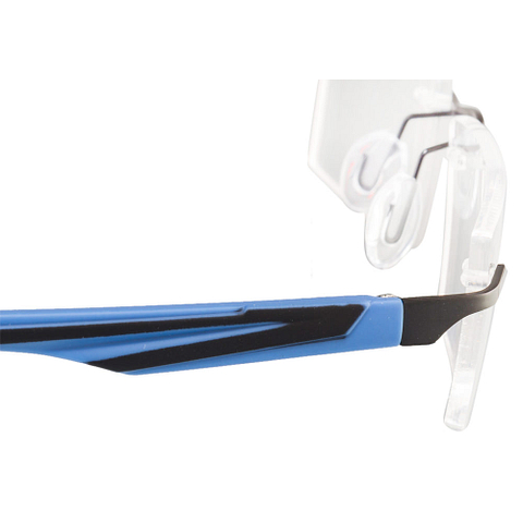 Tommy Style Black Blue Rimless Rectangle right side Tommy Style Black Blue Rimless Rectangle right side