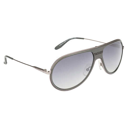 BRANDED Light Gray Full Rim Aviator left side