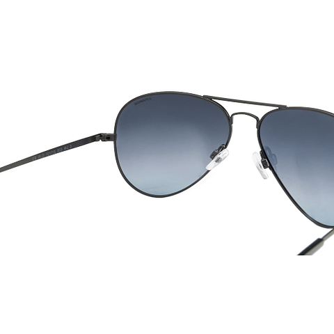Polaroid Black Full Rim Aviator left side