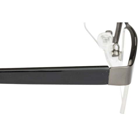 Vincent Chase Online Dark Gunmetal Half Rim Rectangle right side