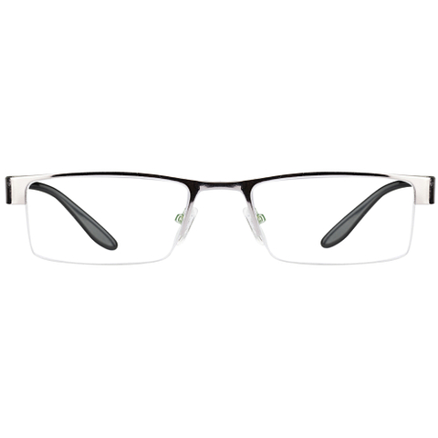 Vincent Chase Online Silver Half Rim Rectangle left side
