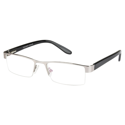 Vincent Chase Online Silver Half Rim Rectangle left side