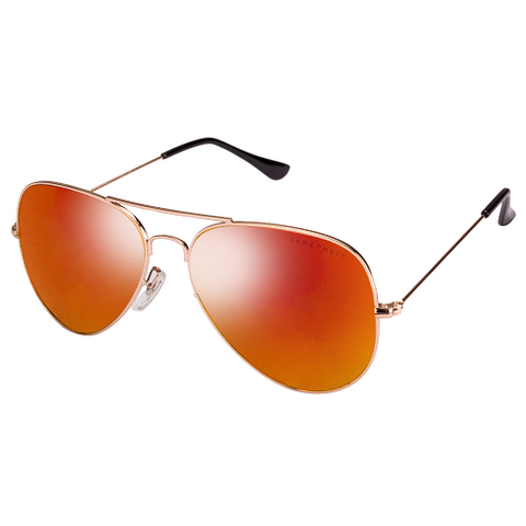 Buy Farenheit FA810 Gold Red Reflector Mirror C4 Aviator Shape