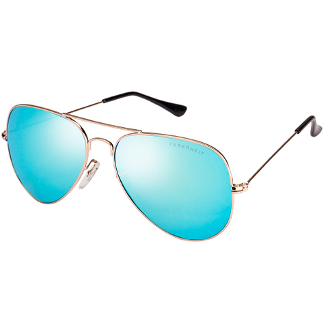 Aviator Sunglasses Aqua Eyeglasses SuperDeals Golden Frame Aqua