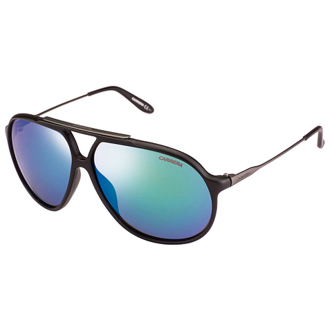 BRANDED Black Full Rim Aviator left side