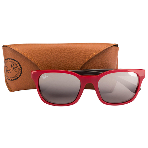 Ray-Ban Light Gray Full Rim Square left side