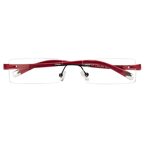 Vincent Chase Online Red Rimless Rectangle left side
