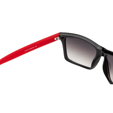 BRANDED Red Full Rim Rectangle left side