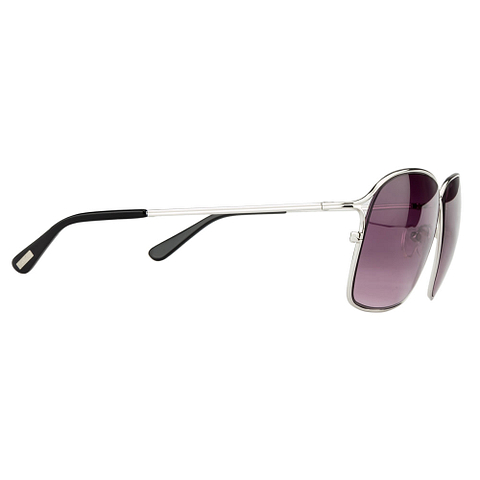 BRANDED Silver Full Rim Oval left side