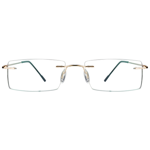 BRANDED Gold Rimless Rectangle right side