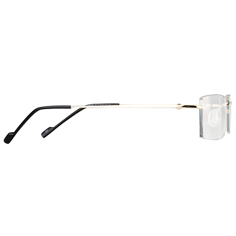 BRANDED Gold Rimless Rectangle left side