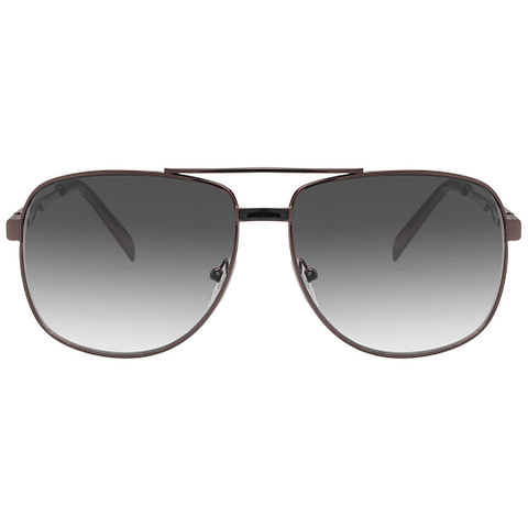 BRANDED Light Brown Full Rim Aviator left side