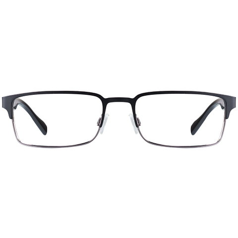 BRANDED Dark Gunmetal Full Rim Rectangle right side