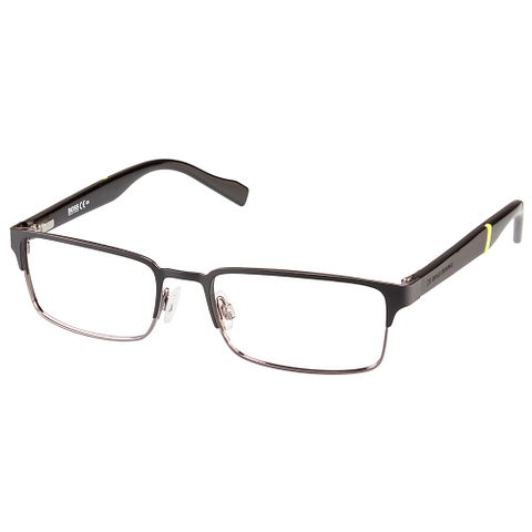 BRANDED Dark Gunmetal Full Rim Rectangle left side