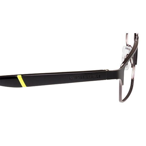 BRANDED Dark Gunmetal Full Rim Rectangle right side