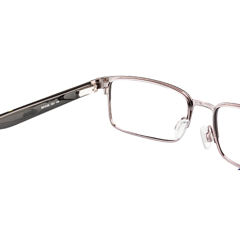BRANDED Dark Gunmetal Full Rim Rectangle left side