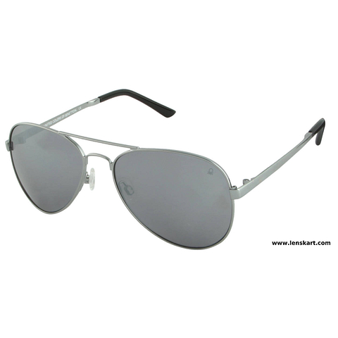 United Colors of Benetton Silver Full Rim Aviator right side