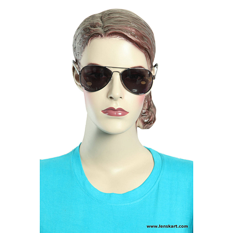 United Colors of Benetton Silver Full Rim Aviator right side