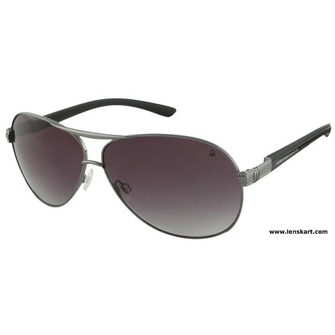 United Colors of Benetton Dark Gunmetal Full Rim Aviator right side