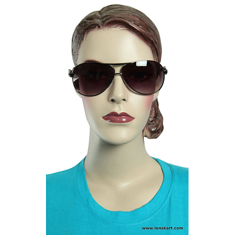 United Colors of Benetton Dark Gunmetal Full Rim Aviator right side