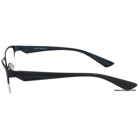 Lenskart Sky Blue Half Rim Rectangle left side