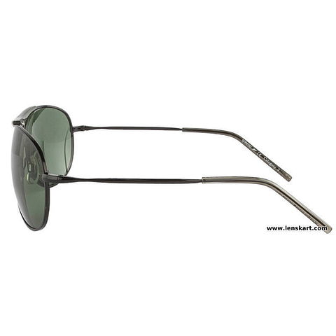 BRANDED Black Full Rim Aviator right side