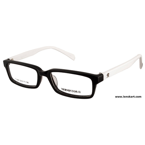 BRANDED Black Full Rim Rectangle left side