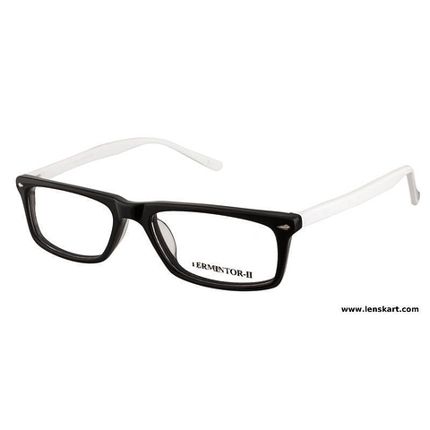 BRANDED Black Full Rim Rectangle left side
