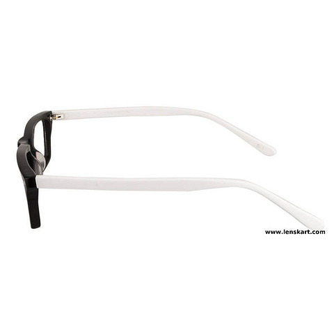 BRANDED Black Full Rim Rectangle left side