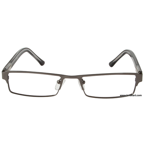 Lenskart Dark Gunmetal Full Rim Rectangle left side