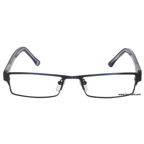Lenskart Sky Blue Full Rim Rectangle left side