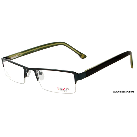 Buy Lenskart Bear G1002 Dark Green Eyeglasses at