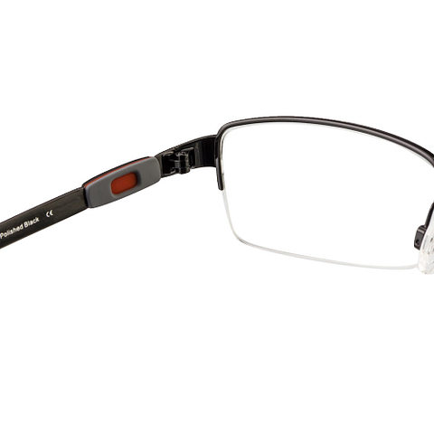 Oakley Black Half Rim Rectangle left side