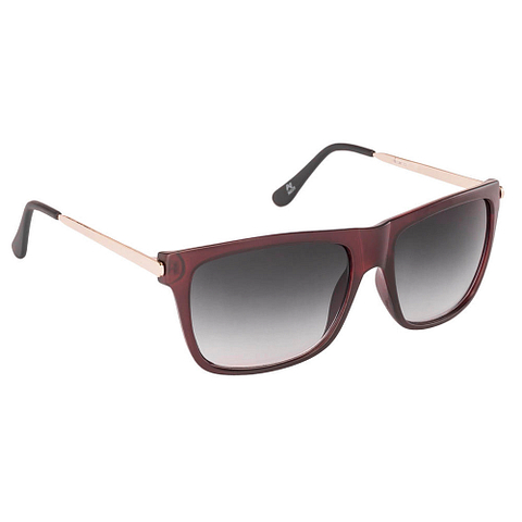 BRANDED Red Full Rim Square left side