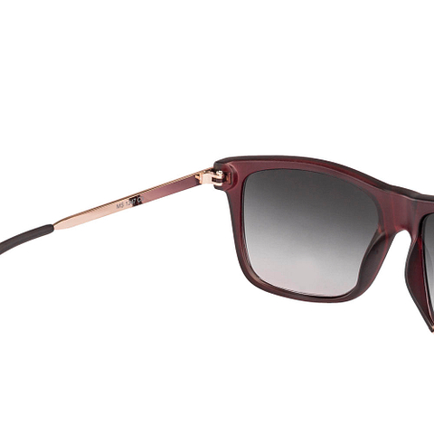 BRANDED Red Full Rim Square left side