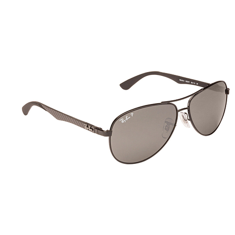 BRANDED Black Full Rim Aviator left side