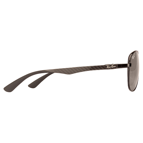 BRANDED Black Full Rim Aviator right side