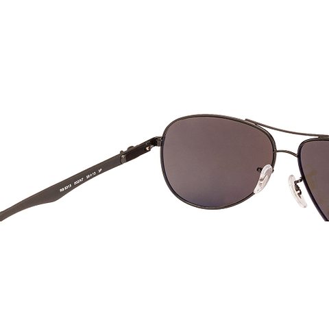 BRANDED Black Full Rim Aviator left side