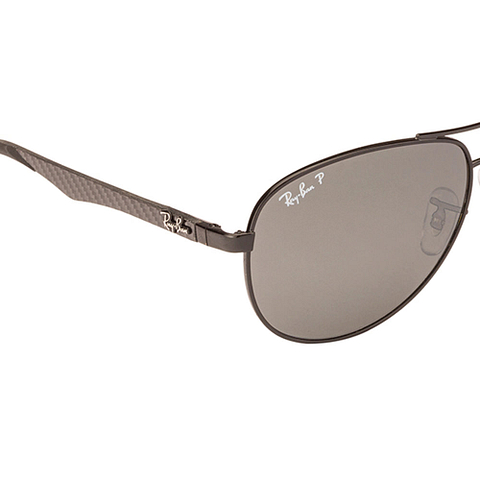 BRANDED Black Full Rim Aviator right side