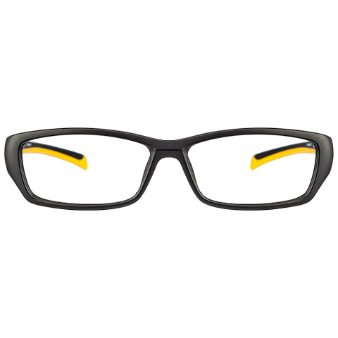 BRANDED Black Full Rim Rectangle left side