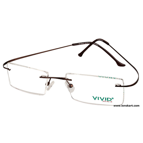 BRANDED  Rimless Rectangle left side