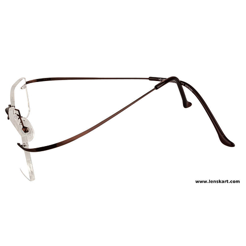 BRANDED  Rimless Rectangle left side