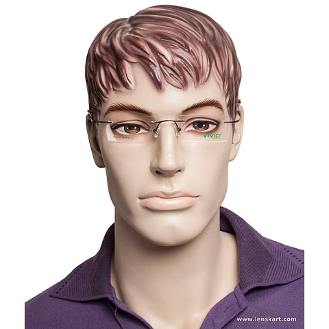 BRANDED  Rimless Rectangle right side